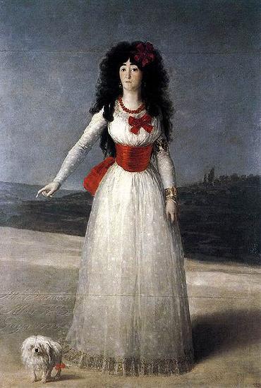 Francisco de Goya Duchess of Alba-The White Duchess